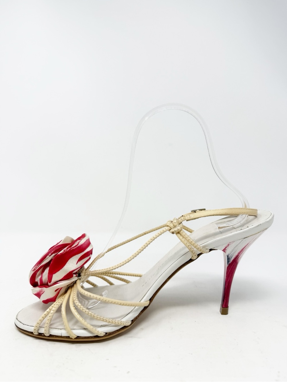 Giuseppe Zanotti Floral Rose Slingback Heels Womens Size EU 39 - Picture 6 of 10